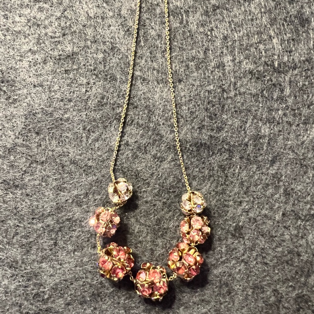 Pink Multi Circle Pendant Necklace
